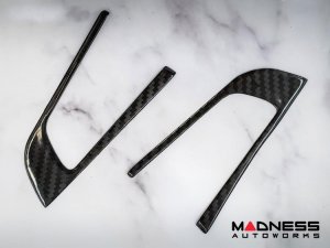 Alfa Romeo Stelvio Steering Wheel Trim - Carbon Fiber - Control Trim Set - Feroce Carbon